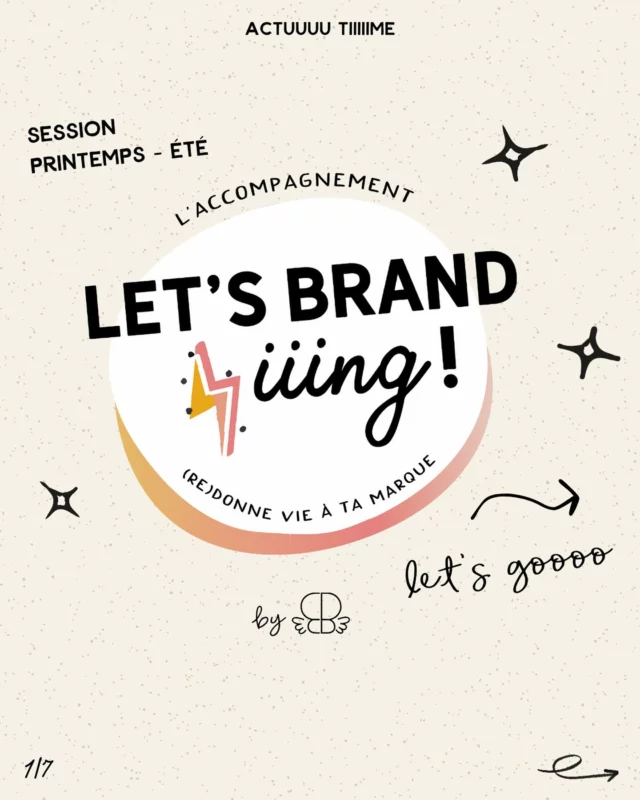 J- (heuuuu), bref, Let’s branding redémarre en mars !

C’est mon accompagnement collectif et personnalisé de 4 mois pour (re)donner vie à ta marque et la faire PÉTILLER 🤌🏻✨

👉🏻 Tu peux commenter LISTE pour découvrir tout ce qui se cache dans ce programme. 

Question : tu as une marque toi ? 

#accompagnement #créersamarque #redonnervieàsamarque #stratégiedemarque #imagedemarque #serialecogiteuse #entrepreneure #multipassionnée